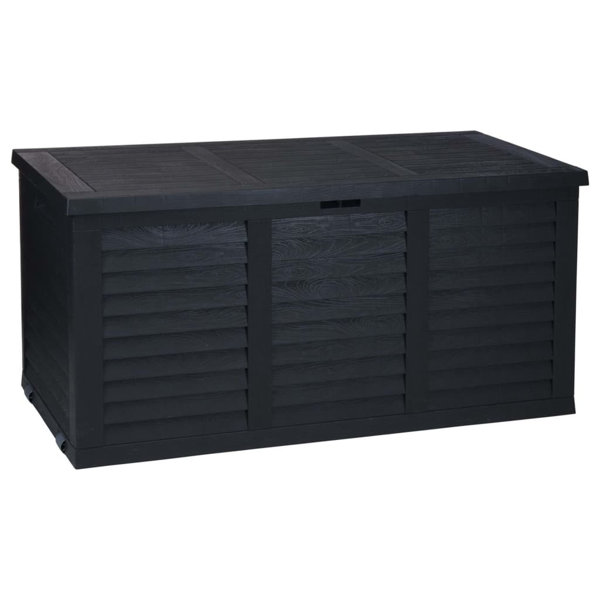 Dakota Fields ProGarden Garden Storage Box with Wheel 300 L Dark Grey